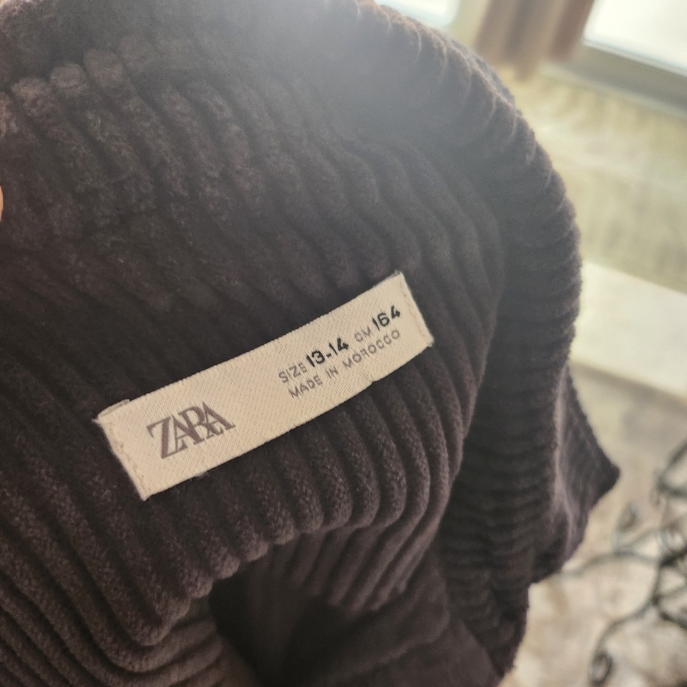 Zara corduroy shirt size 13/14 - Picture 4 of 4